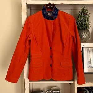 Lilly Pulitzer (thin corduroy) 🔸🧡🍊🥕🔸W/ STRETCH, NWT, NWB Size 14 Blazer.